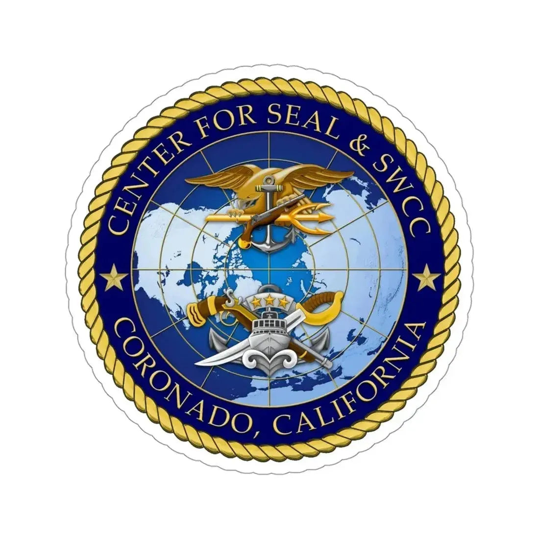 Center for SEAL and SWCC (U.S. Navy) STICKER Vinyl Die-Cut Decal - The Sticker Space