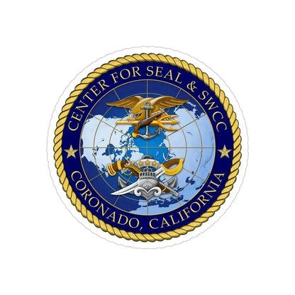 Center for SEAL and SWCC (U.S. Navy) Transparent STICKER Die-Cut Vinyl Decal - The Sticker Space