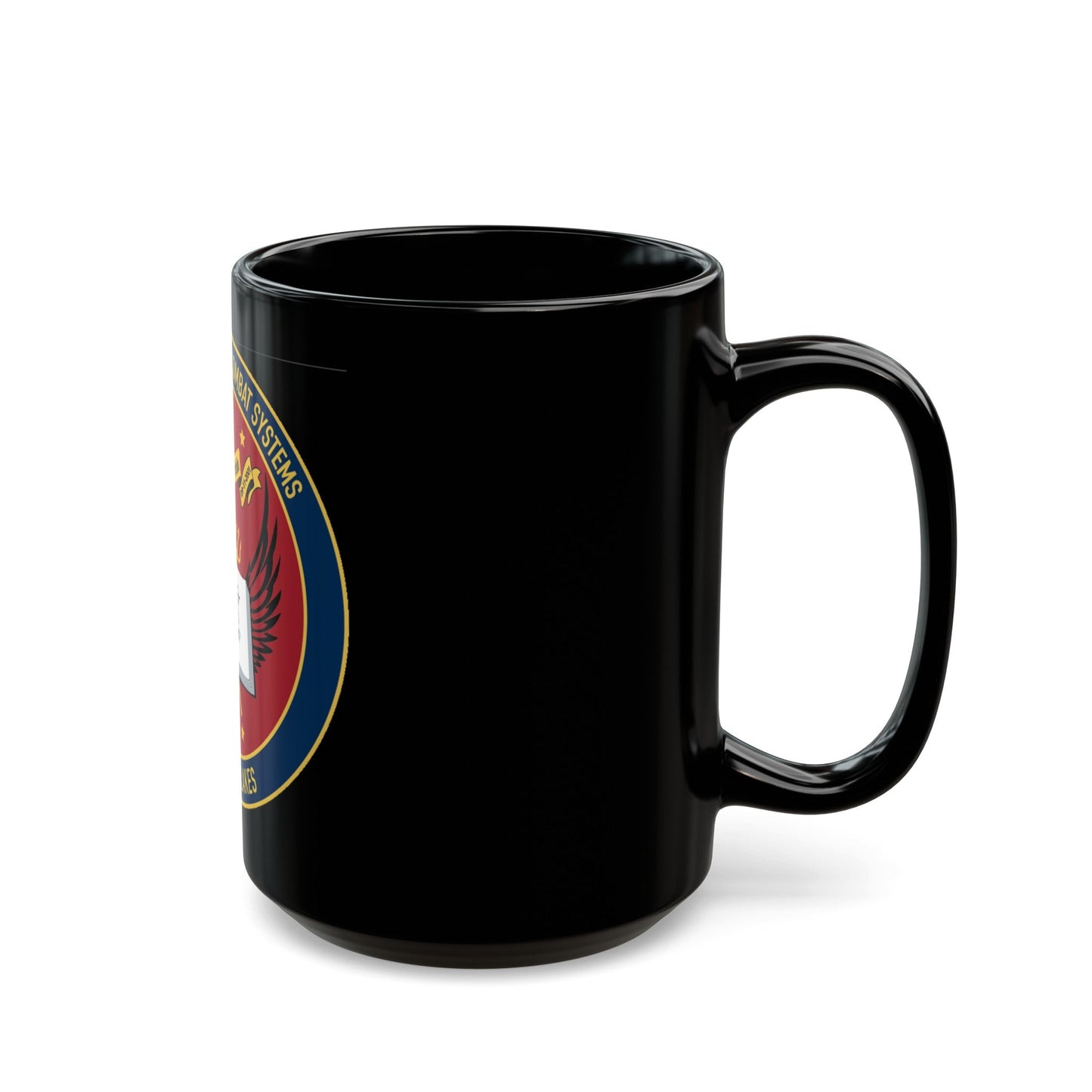 Center For Service Combat Systems Unit Great Lakes (U.S. Navy) Black Coffee Mug-The Sticker Space