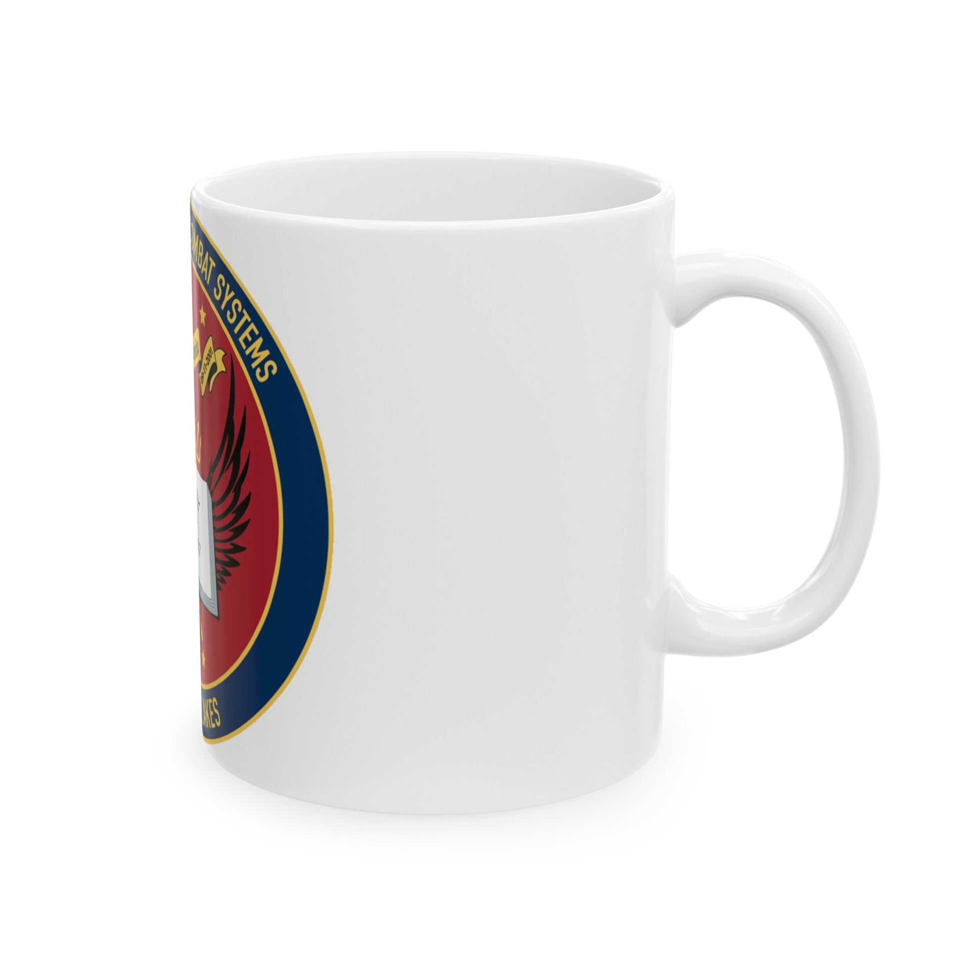 Center For Service Combat Systems Unit Great Lakes (U.S. Navy) White Coffee Mug-The Sticker Space