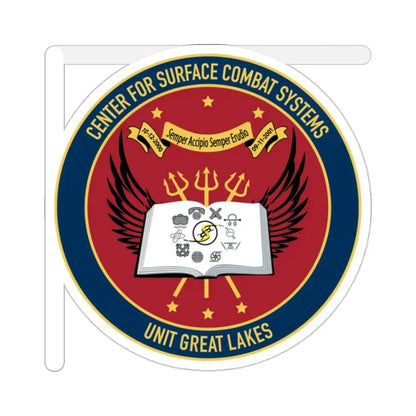 Center For Service Combat Systems Unit Great Lakes (U.S. Navy) STICKER Vinyl Die-Cut Decal 2 Inch - The Sticker Space