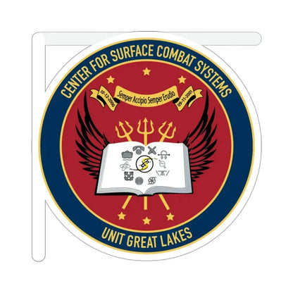 Center For Service Combat Systems Unit Great Lakes (U.S. Navy) STICKER Vinyl Die-Cut Decal 3 Inch - The Sticker Space