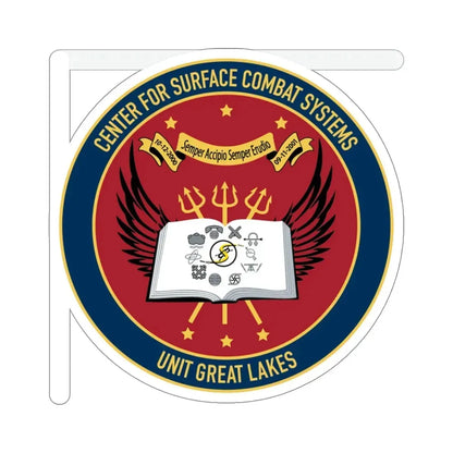 Center For Service Combat Systems Unit Great Lakes (U.S. Navy) STICKER Vinyl Die-Cut Decal 5 Inch - The Sticker Space