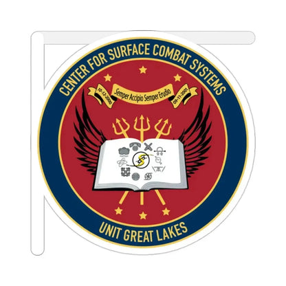Center For Service Combat Systems Unit Great Lakes (U.S. Navy) STICKER Vinyl Die-Cut Decal - The Sticker Space