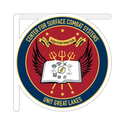 Center For Service Combat Systems Unit Great Lakes (U.S. Navy) STICKER Vinyl Kiss-Cut Decal - The Sticker Space