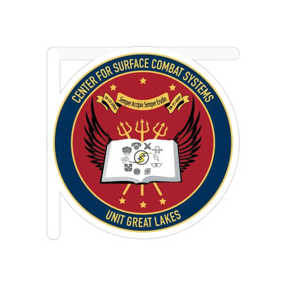 Center For Service Combat Systems Unit Great Lakes (U.S. Navy) Transparent STICKER Die-Cut Vinyl Decal 3 Inch Transparent - The Sticker Space