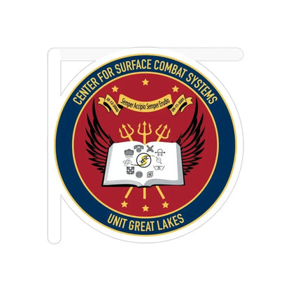 Center For Service Combat Systems Unit Great Lakes (U.S. Navy) Transparent STICKER Die-Cut Vinyl Decal 4 Inch Transparent - The Sticker Space