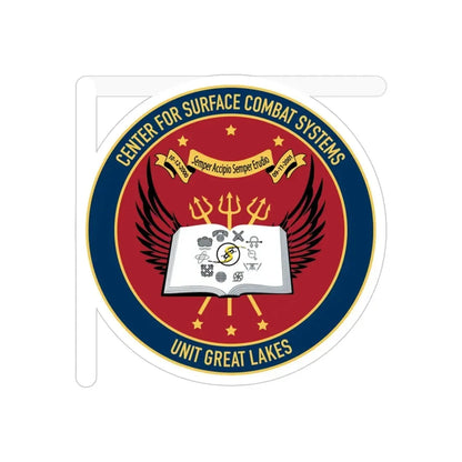 Center For Service Combat Systems Unit Great Lakes (U.S. Navy) Transparent STICKER Die-Cut Vinyl Decal 6 Inch Transparent - The Sticker Space
