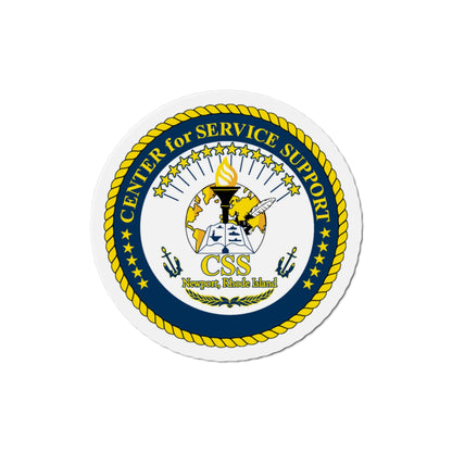 Center for Service Support Newport RI (U.S. Navy) Die-Cut Magnet-3" x 3"-The Sticker Space