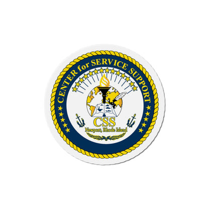 Center for Service Support Newport RI (U.S. Navy) Die-Cut Magnet-5" x 5"-The Sticker Space