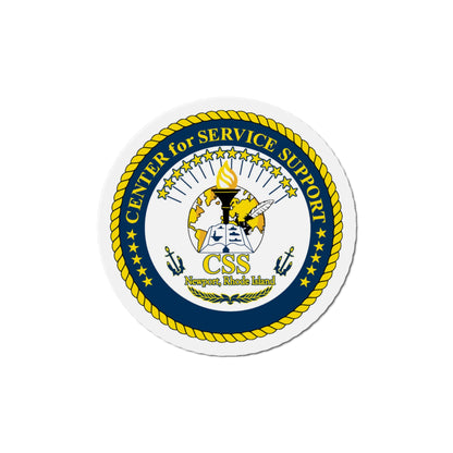 Center for Service Support Newport RI (U.S. Navy) Die-Cut Magnet-6 × 6"-The Sticker Space