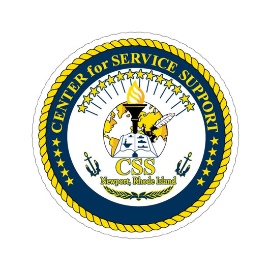 Center for Service Support Newport RI (U.S. Navy) STICKER Vinyl Die-Cut Decal-6 Inch-The Sticker Space