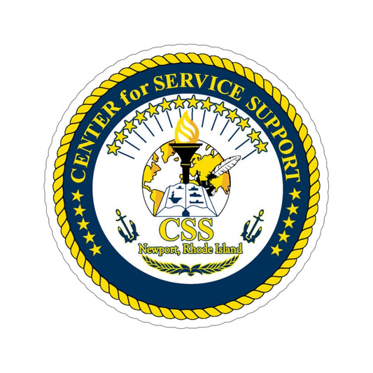 Center for Service Support Newport RI (U.S. Navy) STICKER Vinyl Die-Cut Decal-6 Inch-The Sticker Space