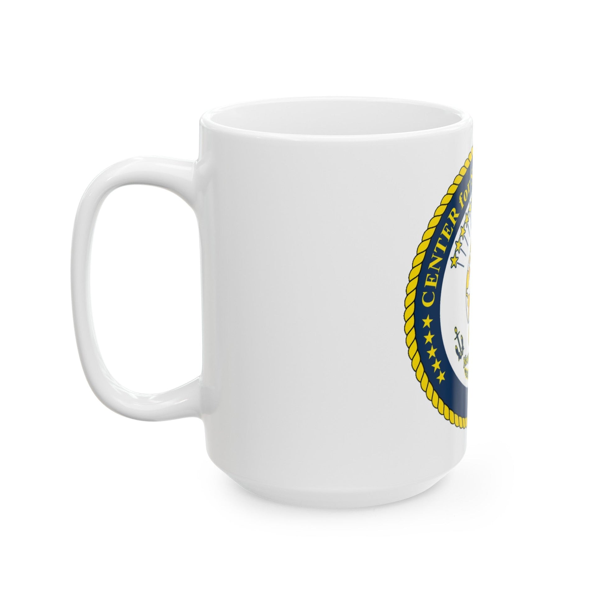 Center for Service Support Newport RI (U.S. Navy) White Coffee Mug-The Sticker Space