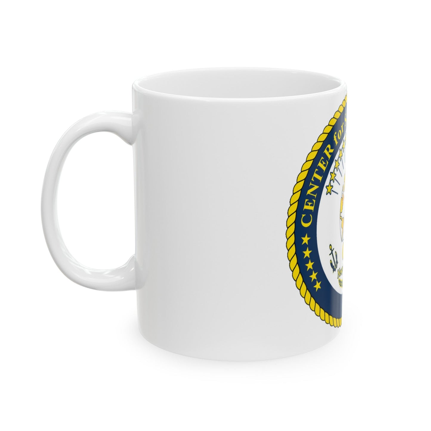 Center for Service Support Newport RI (U.S. Navy) White Coffee Mug-The Sticker Space