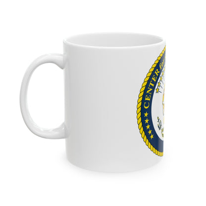 Center for Service Support Newport RI (U.S. Navy) White Coffee Mug-The Sticker Space