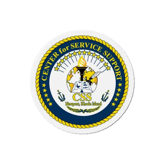 Center for Service Support Newport RI (U.S. Navy) Refrigerator Magnet 2 Inch - The Sticker Space