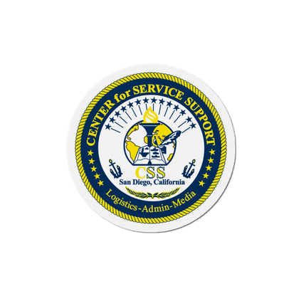 Center for Service Support San Diego CA CSS (U.S. Navy) Die-Cut Magnet-6 × 6"-The Sticker Space