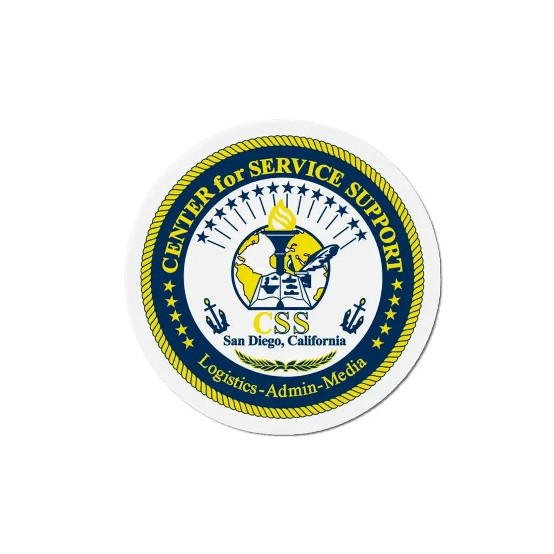 Center for Service Support San Diego CA CSS (U.S. Navy) Refrigerator Magnet - The Sticker Space