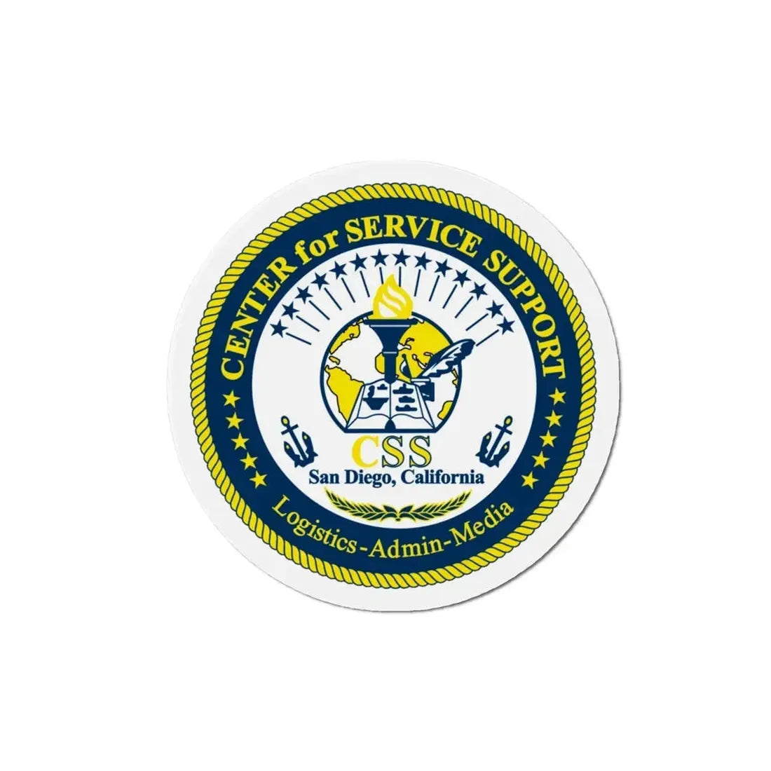 Center for Service Support San Diego CA CSS (U.S. Navy) Refrigerator Magnet - The Sticker Space