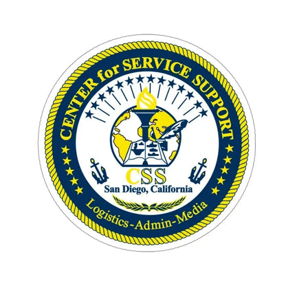 Center for Service Support San Diego CA CSS (U.S. Navy) STICKER Vinyl Die-Cut Decal - The Sticker Space