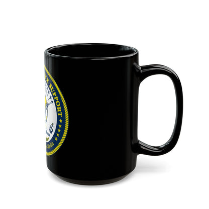 Center for Service Support San DiegoCA CSS (U.S. Navy) Black Coffee Mug-The Sticker Space