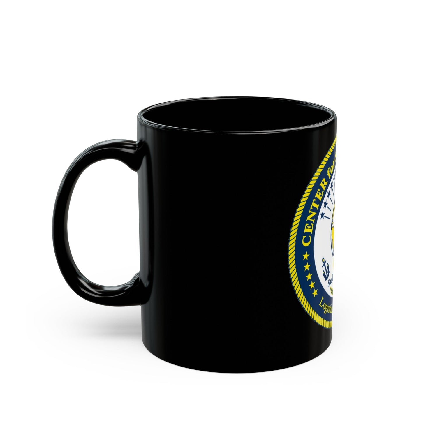 Center for Service Support San DiegoCA CSS (U.S. Navy) Black Coffee Mug-The Sticker Space