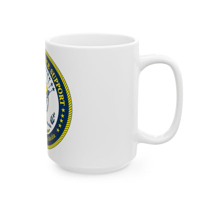 Center for Service Support San DiegoCA CSS (U.S. Navy) White Coffee Mug-The Sticker Space