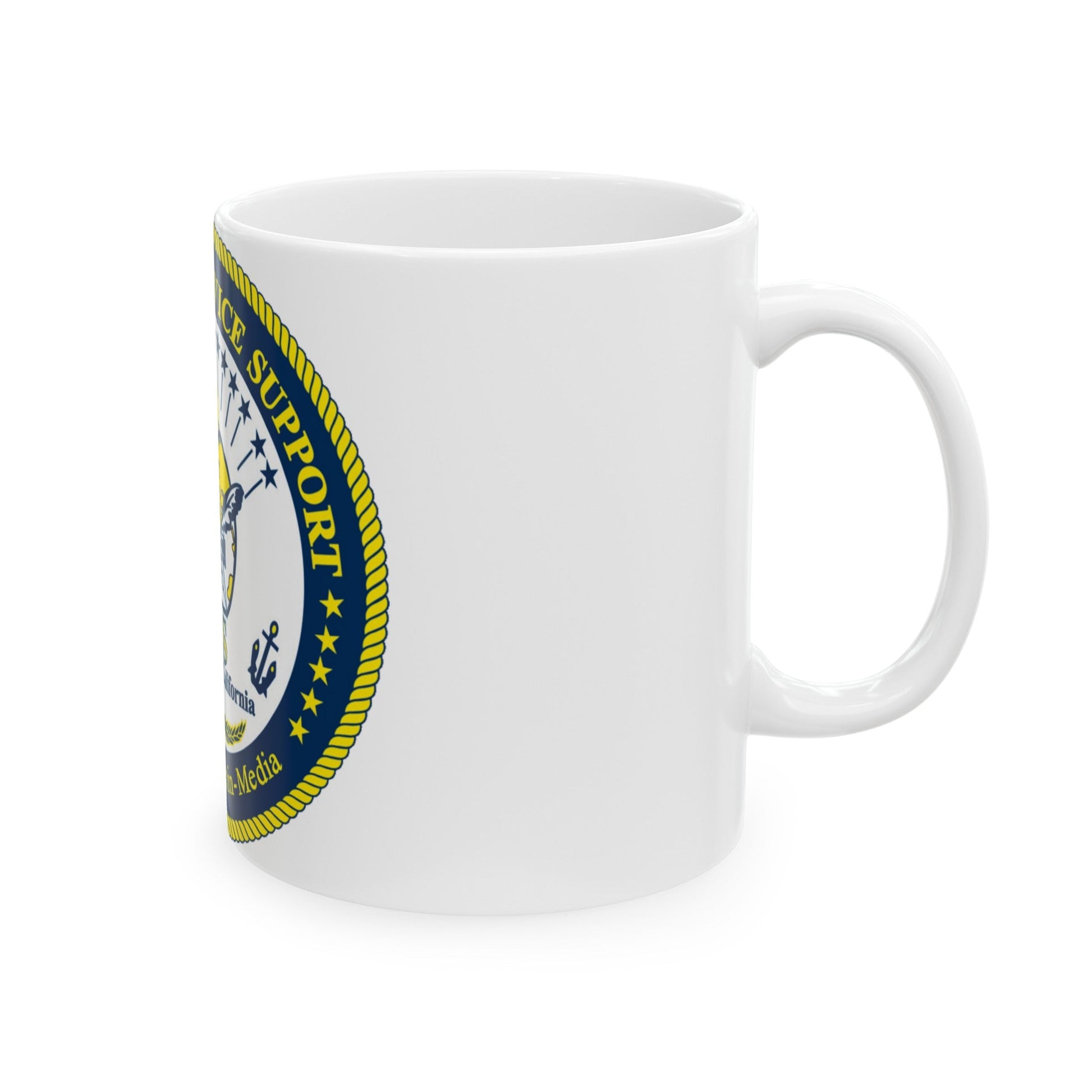 Center for Service Support San DiegoCA CSS (U.S. Navy) White Coffee Mug-The Sticker Space