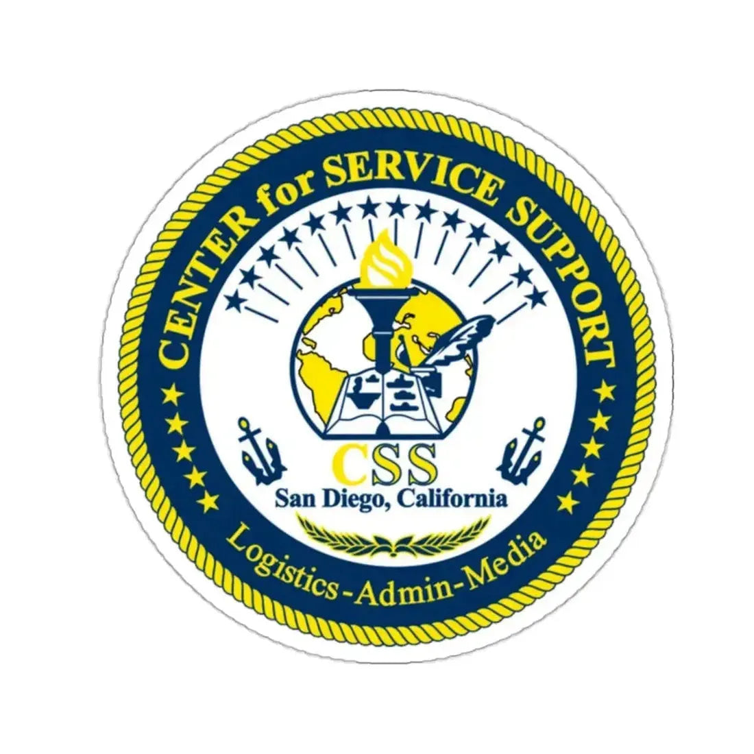 Center for Service Support San DiegoCA CSS (U.S. Navy) STICKER Vinyl Kiss-Cut Decal - The Sticker Space