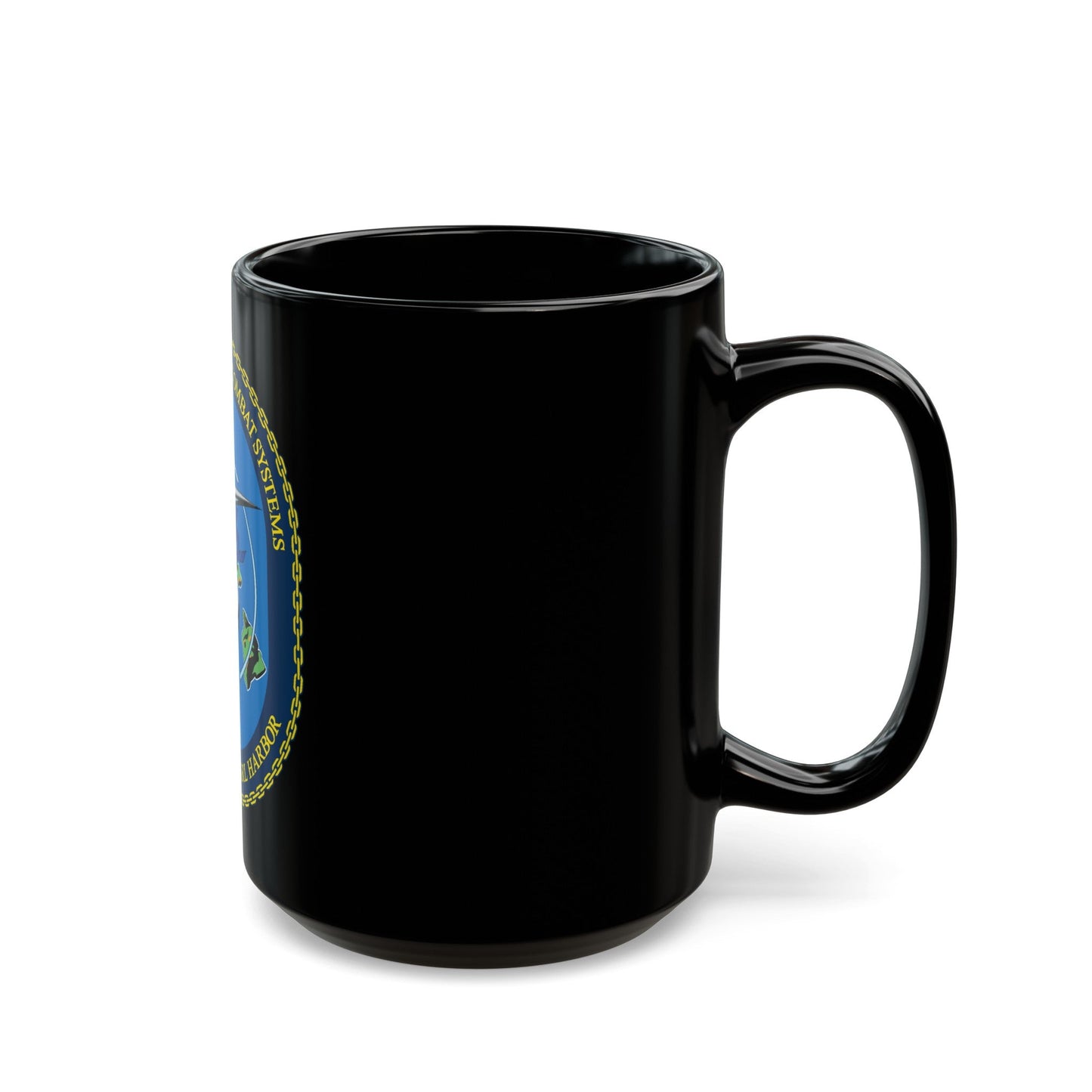 Center for Surface Combat System Det Pearl Harbor (U.S. Navy) Black Coffee Mug-The Sticker Space