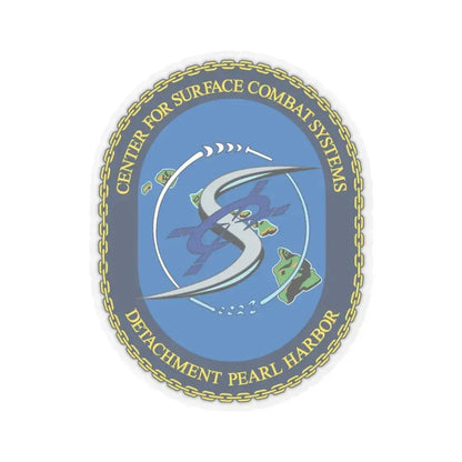 Center for Surface Combat System Det Pearl Harbor (U.S. Navy) STICKER Vinyl Kiss-Cut Decal 3 Inch Transparent - The Sticker Space