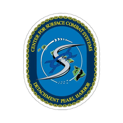 Center for Surface Combat System Det Pearl Harbor (U.S. Navy) STICKER Vinyl Kiss-Cut Decal 3 Inch White - The Sticker Space