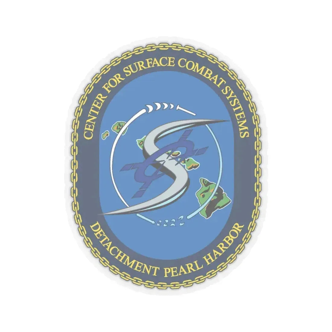 Center for Surface Combat System Det Pearl Harbor (U.S. Navy) STICKER Vinyl Kiss-Cut Decal 4 Inch Transparent - The Sticker Space