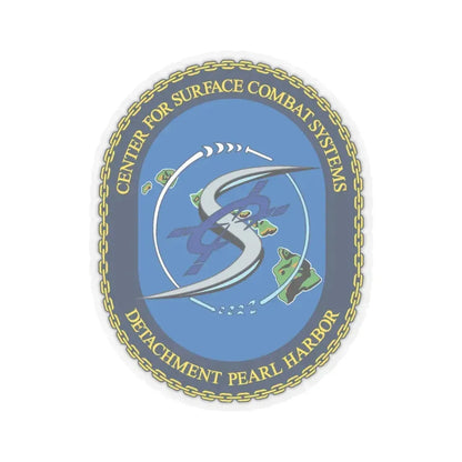 Center for Surface Combat System Det Pearl Harbor (U.S. Navy) STICKER Vinyl Kiss-Cut Decal 4 Inch Transparent - The Sticker Space