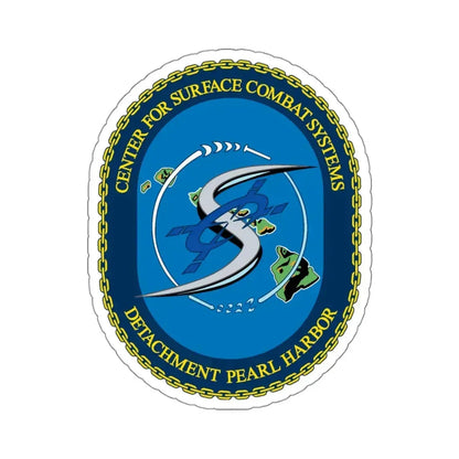 Center for Surface Combat System Det Pearl Harbor (U.S. Navy) STICKER Vinyl Kiss-Cut Decal 4 Inch White - The Sticker Space