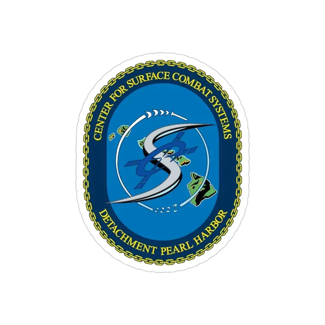 Center for Surface Combat System Det Pearl Harbor (U.S. Navy) Transparent STICKER Die-Cut Vinyl Decal 4 Inch Transparent - The Sticker Space