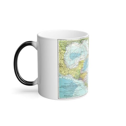 Central America (1913) (Map) Color Changing Mug 11oz-11oz-The Sticker Space