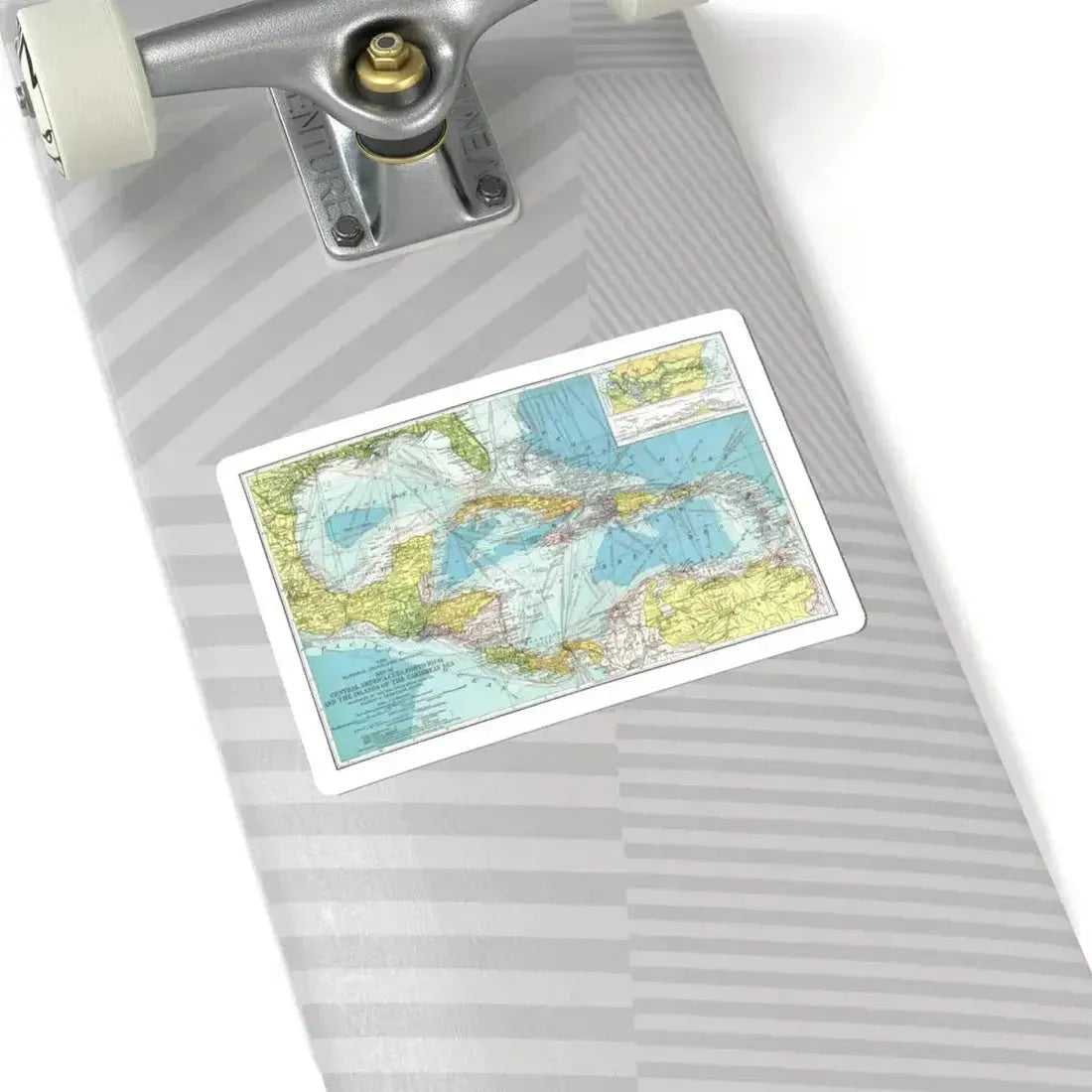 Central America (1913) (Map) STICKER Vinyl Kiss-Cut Decal - The Sticker Space