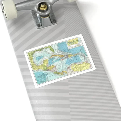 Central America (1913) (Map) STICKER Vinyl Kiss-Cut Decal - The Sticker Space