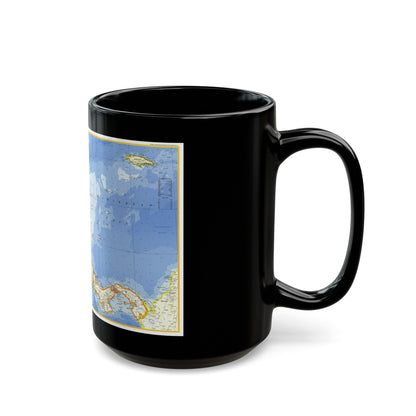 Central America (1973) (Map) Black Coffee Mug-The Sticker Space