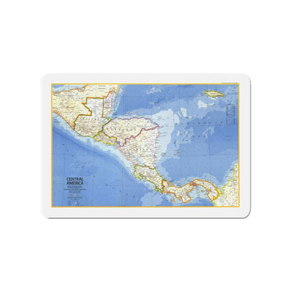 Central America (1973) (Map) Refrigerator Magnet-4" x 4"-The Sticker Space