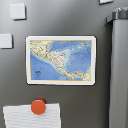 Central America (1973) (Map) Refrigerator Magnet-The Sticker Space