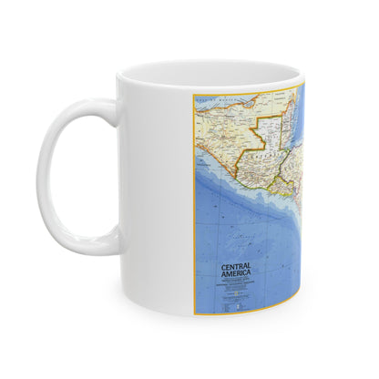 Central America (1973) (Map) White Coffee Mug-The Sticker Space