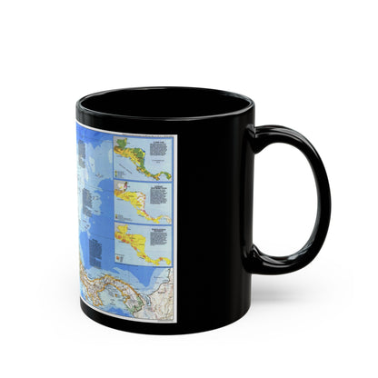 Central America (1986) (Map) Black Coffee Mug-The Sticker Space