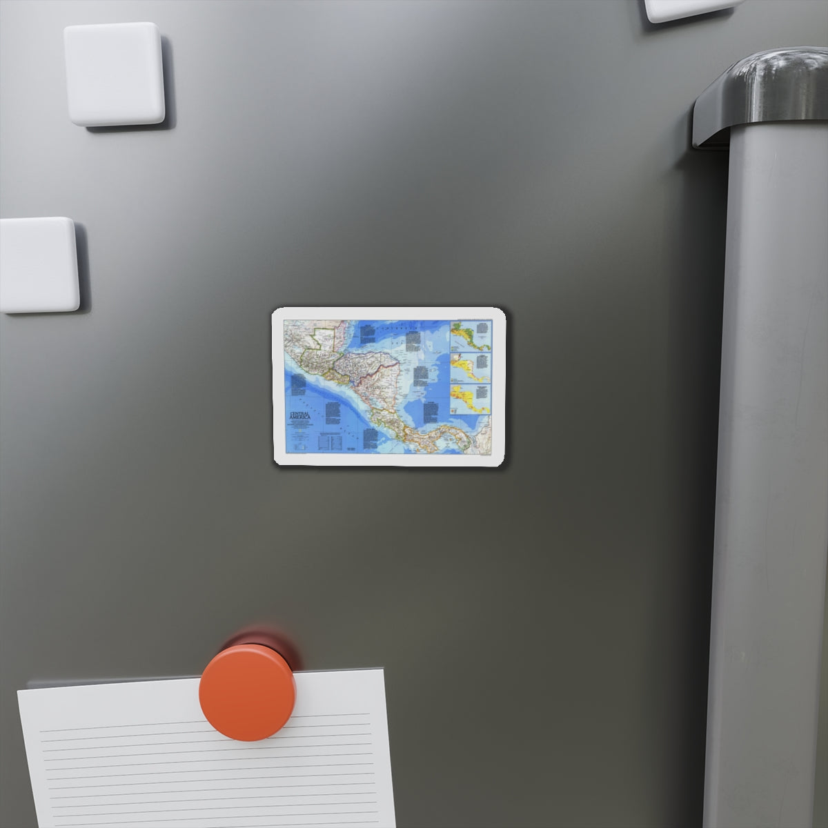 Central America (1986) (Map) Refrigerator Magnet-The Sticker Space