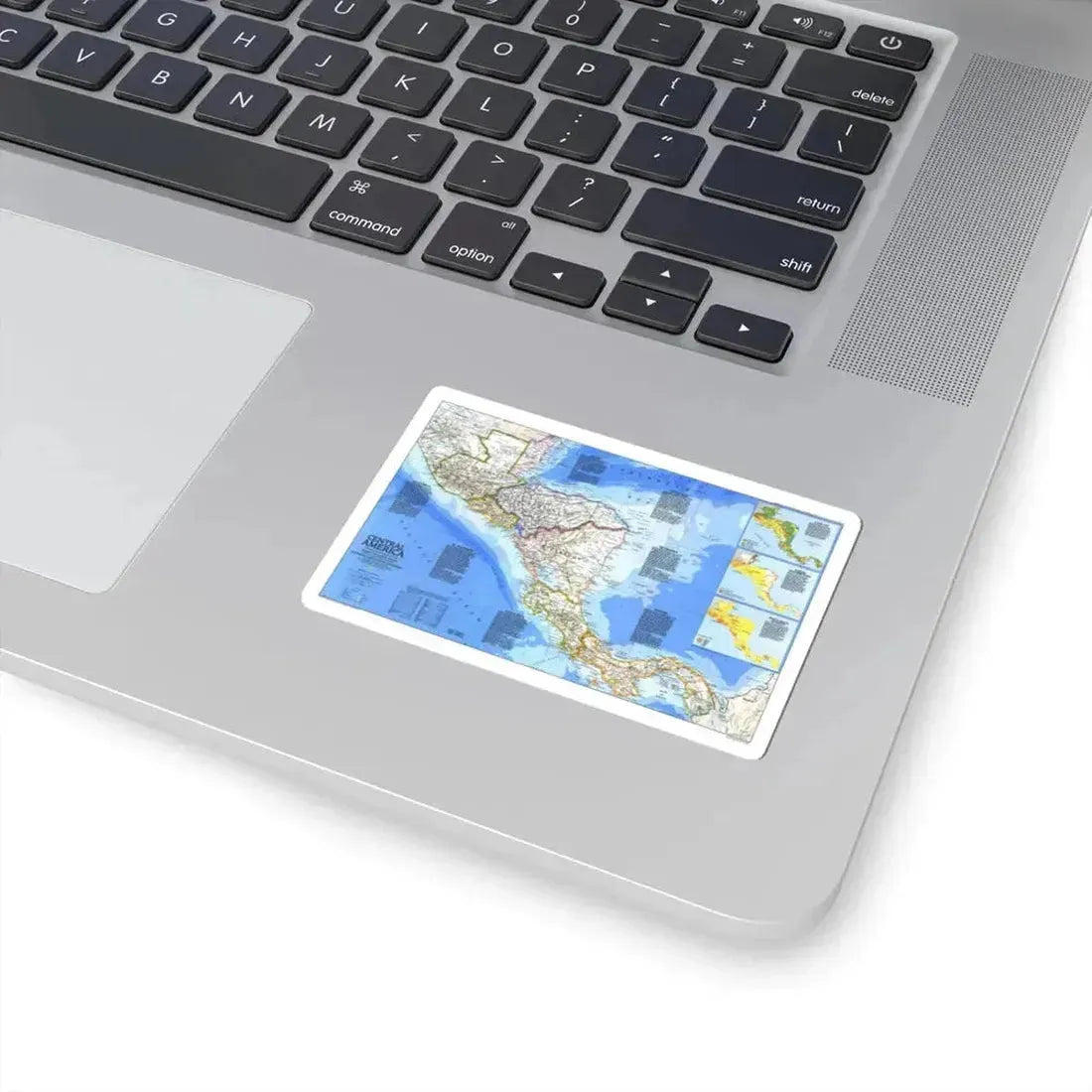 Central America (1986) (Map) STICKER Vinyl Kiss-Cut Decal - The Sticker Space