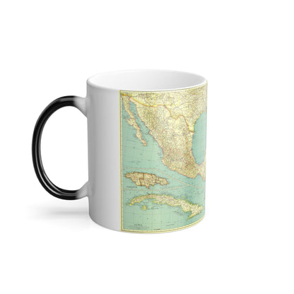 Central America and the West Indies (1934) (Map) Color Changing Mug 11oz-11oz-The Sticker Space