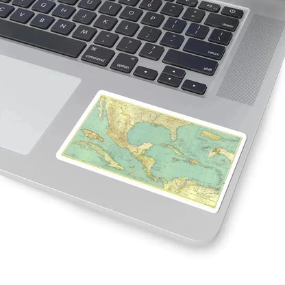 Central America and the West Indies (1934) (Map) STICKER Vinyl Kiss-Cut Decal - The Sticker Space