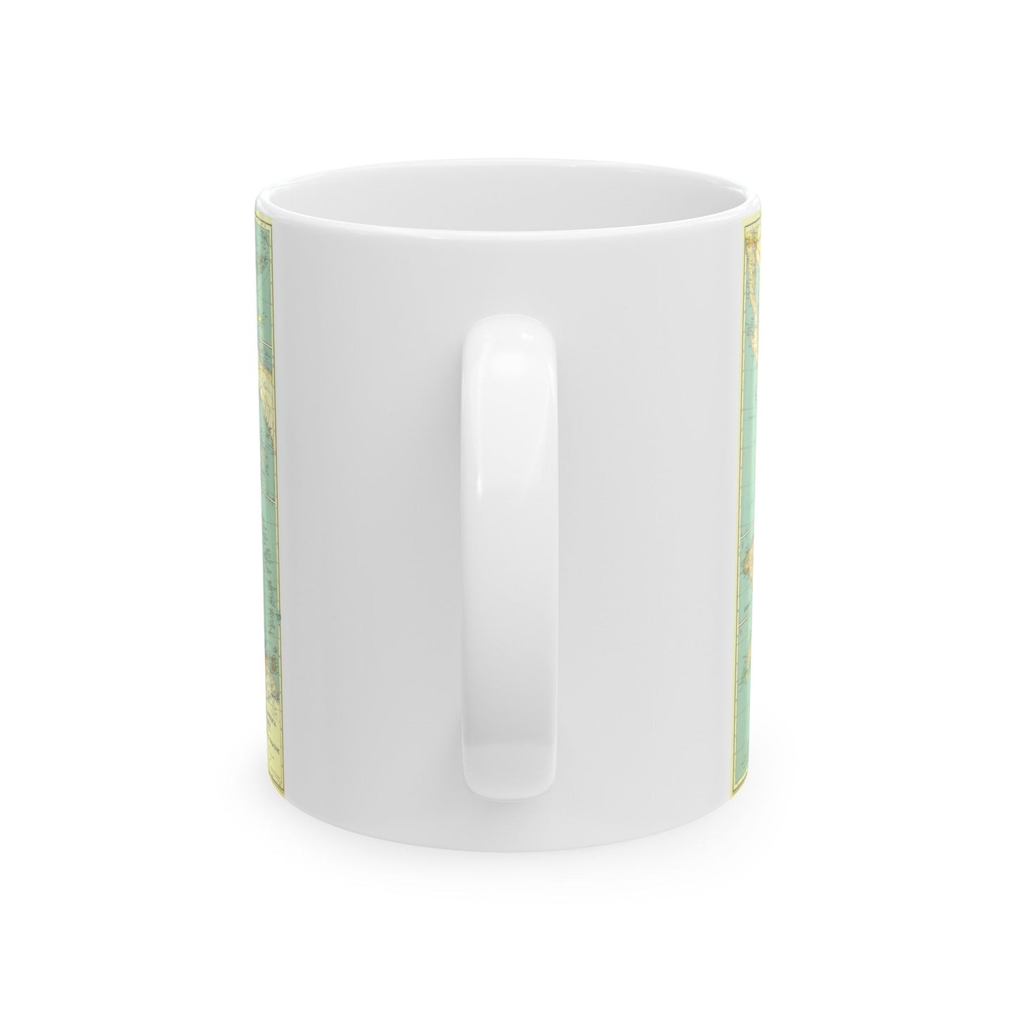 Central America and the West Indies (1934) (Map) White Coffee Mug-The Sticker Space